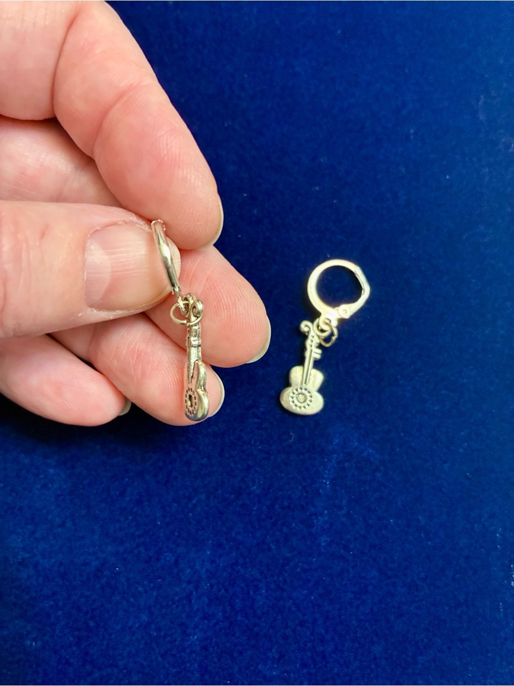 Handcrafted Guitar Earrings - Picture 3 of 3